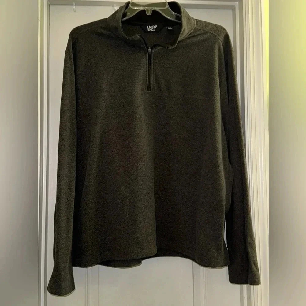 Lands’ End Quarter Zip Pull Over Fleece Jacket